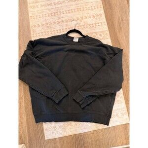 Gymshark Essential Oversized Crewneck Sweatshirt - Washed Black (XL)